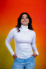 High Neck Full Sleeve Ribbed Top
